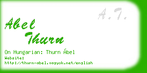 abel thurn business card