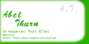 abel thurn business card